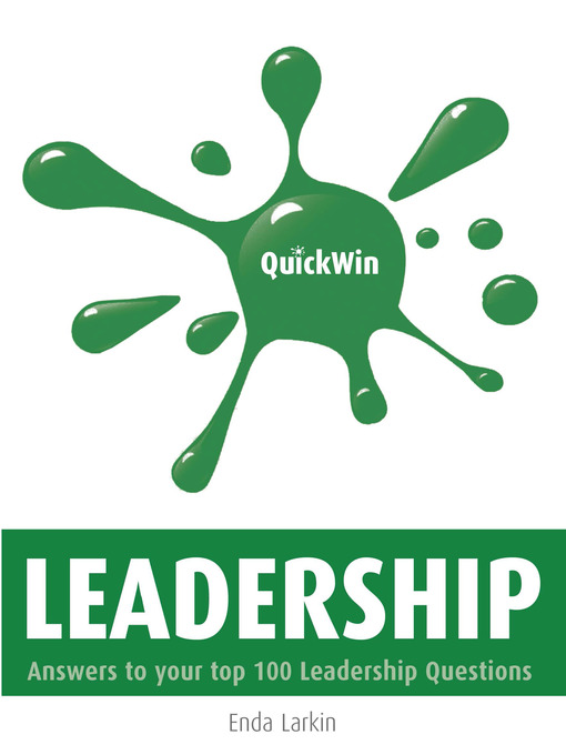 Title details for Quick Win Leadership by Enda Larkin - Available